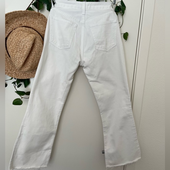 Reformation white mid crop flare jeans size 26 - Picture 2 of 8